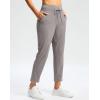 imageG Gradual Pants for Women High Waisted Ankle Pants 2 Pockets 78 Athletic Pants with Drawstring for Golf Travel CasualDusty Grey