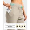 imageG Gradual Pants for Women High Waisted Ankle Pants 2 Pockets 78 Athletic Pants with Drawstring for Golf Travel CasualDusty White