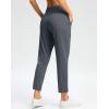 imageG Gradual Pants for Women High Waisted Ankle Pants 2 Pockets 78 Athletic Pants with Drawstring for Golf Travel CasualGrey