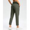 imageG Gradual Pants for Women High Waisted Ankle Pants 2 Pockets 78 Athletic Pants with Drawstring for Golf Travel CasualGrey Sage