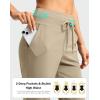 imageG Gradual Pants for Women High Waisted Ankle Pants 2 Pockets 78 Athletic Pants with Drawstring for Golf Travel CasualKhaki