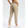 imageG Gradual Pants for Women High Waisted Ankle Pants 2 Pockets 78 Athletic Pants with Drawstring for Golf Travel CasualKhaki