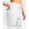 imageG Gradual Pants for Women High Waisted Ankle Pants 2 Pockets 78 Athletic Pants with Drawstring for Golf Travel CasualWhite