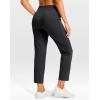 imageG Gradual Petite Pants for Women 24quot26quot Ankle Pants 2 Pockets Stretchy 78 Sweatpants for Golf Travel Athletic CasualBlack