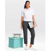 imageG Gradual Petite Pants for Women 24quot26quot Ankle Pants 2 Pockets Stretchy 78 Sweatpants for Golf Travel Athletic CasualDeep Grey