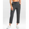 imageG Gradual Petite Pants for Women 24quot26quot Ankle Pants 2 Pockets Stretchy 78 Sweatpants for Golf Travel Athletic CasualDeep Grey