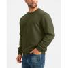 imageG Gradual Sherpa Lined Sweatshirts for Men Fleece Crewneck Sweatshirt Pullover Warm Shirts for WinterArmy Green