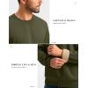 imageG Gradual Sherpa Lined Sweatshirts for Men Fleece Crewneck Sweatshirt Pullover Warm Shirts for WinterArmy Green