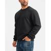 imageG Gradual Sherpa Lined Sweatshirts for Men Fleece Crewneck Sweatshirt Pullover Warm Shirts for WinterBlack