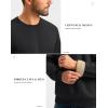 imageG Gradual Sherpa Lined Sweatshirts for Men Fleece Crewneck Sweatshirt Pullover Warm Shirts for WinterBlack