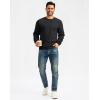 imageG Gradual Sherpa Lined Sweatshirts for Men Fleece Crewneck Sweatshirt Pullover Warm Shirts for WinterBlack