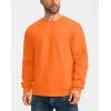 imageG Gradual Sherpa Lined Sweatshirts for Men Fleece Crewneck Sweatshirt Pullover Warm Shirts for WinterBright Orange