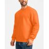 imageG Gradual Sherpa Lined Sweatshirts for Men Fleece Crewneck Sweatshirt Pullover Warm Shirts for WinterBright Orange