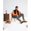 imageG Gradual Sherpa Lined Sweatshirts for Men Fleece Crewneck Sweatshirt Pullover Warm Shirts for WinterBright Orange