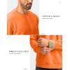 imageG Gradual Sherpa Lined Sweatshirts for Men Fleece Crewneck Sweatshirt Pullover Warm Shirts for WinterBright Orange