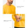 imageG Gradual Sherpa Lined Sweatshirts for Men Fleece Crewneck Sweatshirt Pullover Warm Shirts for WinterBright Yellow