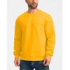 imageG Gradual Sherpa Lined Sweatshirts for Men Fleece Crewneck Sweatshirt Pullover Warm Shirts for WinterBright Yellow