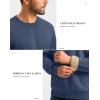 imageG Gradual Sherpa Lined Sweatshirts for Men Fleece Crewneck Sweatshirt Pullover Warm Shirts for WinterDark Blue
