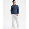 imageG Gradual Sherpa Lined Sweatshirts for Men Fleece Crewneck Sweatshirt Pullover Warm Shirts for WinterDark Blue