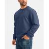 imageG Gradual Sherpa Lined Sweatshirts for Men Fleece Crewneck Sweatshirt Pullover Warm Shirts for WinterDark Blue