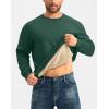 imageG Gradual Sherpa Lined Sweatshirts for Men Fleece Crewneck Sweatshirt Pullover Warm Shirts for WinterDark Forest Green