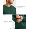 imageG Gradual Sherpa Lined Sweatshirts for Men Fleece Crewneck Sweatshirt Pullover Warm Shirts for WinterDark Forest Green