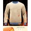 imageG Gradual Sherpa Lined Sweatshirts for Men Fleece Crewneck Sweatshirt Pullover Warm Shirts for WinterHaze Blue