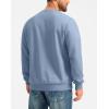 imageG Gradual Sherpa Lined Sweatshirts for Men Fleece Crewneck Sweatshirt Pullover Warm Shirts for WinterHaze Blue
