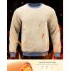 imageG Gradual Sherpa Lined Sweatshirts for Men Fleece Crewneck Sweatshirt Pullover Warm Shirts for WinterHeather Blue Grey