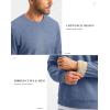 imageG Gradual Sherpa Lined Sweatshirts for Men Fleece Crewneck Sweatshirt Pullover Warm Shirts for WinterHeather Blue Grey