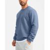 imageG Gradual Sherpa Lined Sweatshirts for Men Fleece Crewneck Sweatshirt Pullover Warm Shirts for WinterHeather Blue Grey