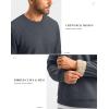 imageG Gradual Sherpa Lined Sweatshirts for Men Fleece Crewneck Sweatshirt Pullover Warm Shirts for WinterHeather Dark Grey