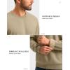 imageG Gradual Sherpa Lined Sweatshirts for Men Fleece Crewneck Sweatshirt Pullover Warm Shirts for WinterKhaki