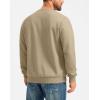 imageG Gradual Sherpa Lined Sweatshirts for Men Fleece Crewneck Sweatshirt Pullover Warm Shirts for WinterKhaki