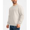 imageG Gradual Sherpa Lined Sweatshirts for Men Fleece Crewneck Sweatshirt Pullover Warm Shirts for WinterOffwhite