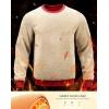 imageG Gradual Sherpa Lined Sweatshirts for Men Fleece Crewneck Sweatshirt Pullover Warm Shirts for WinterRed