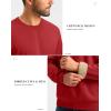 imageG Gradual Sherpa Lined Sweatshirts for Men Fleece Crewneck Sweatshirt Pullover Warm Shirts for WinterRed