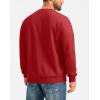 imageG Gradual Sherpa Lined Sweatshirts for Men Fleece Crewneck Sweatshirt Pullover Warm Shirts for WinterRed
