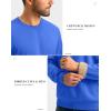 imageG Gradual Sherpa Lined Sweatshirts for Men Fleece Crewneck Sweatshirt Pullover Warm Shirts for WinterVictoria Blue