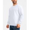 imageG Gradual Sherpa Lined Sweatshirts for Men Fleece Crewneck Sweatshirt Pullover Warm Shirts for WinterWhite
