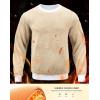 imageG Gradual Sherpa Lined Sweatshirts for Men Fleece Crewneck Sweatshirt Pullover Warm Shirts for WinterWhite