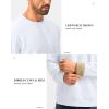 imageG Gradual Sherpa Lined Sweatshirts for Men Fleece Crewneck Sweatshirt Pullover Warm Shirts for WinterWhite