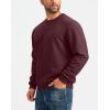 imageG Gradual Sherpa Lined Sweatshirts for Men Fleece Crewneck Sweatshirt Pullover Warm Shirts for WinterWine