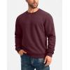 imageG Gradual Sherpa Lined Sweatshirts for Men Fleece Crewneck Sweatshirt Pullover Warm Shirts for WinterWine