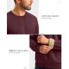 imageG Gradual Sherpa Lined Sweatshirts for Men Fleece Crewneck Sweatshirt Pullover Warm Shirts for WinterWine