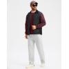 imageG Gradual Sherpa Lined Sweatshirts for Men Fleece Crewneck Sweatshirt Pullover Warm Shirts for WinterWine