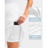 imageG Gradual Skorts Skirts for Women with 5 Pockets 20quot Knee Length Golf Skirt Modest Long Tennis Athletic Skirts for WomenAwhite