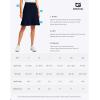 imageG Gradual Skorts Skirts for Women with 5 Pockets 20quot Knee Length Golf Skirt Modest Long Tennis Athletic Skirts for WomenAwhite