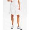 imageG Gradual Skorts Skirts for Women with 5 Pockets 20quot Knee Length Golf Skirt Modest Long Tennis Athletic Skirts for WomenAwhite