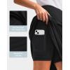 imageG Gradual Skorts Skirts for Women with 5 Pockets 20quot Knee Length Golf Skirt Modest Long Tennis Athletic Skirts for WomenBlack